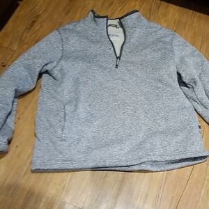 Orvis Gray Zip Up Sweater Classic Sporty Design Like New Sz XXL
